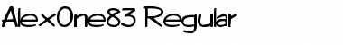 Download AlexOne83 Regular Font Title Preview
