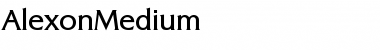 Download AlexonMedium Regular Font Title Preview
