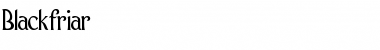 Download Blackfriar Regular Font Title Preview
