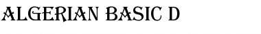 Download Algerian Basic D Regular Font Title Preview