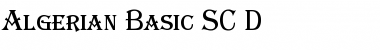 Download Algerian Basic SC D Regular Font Title Preview