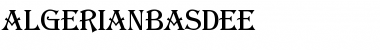 Download AlgerianBasDEE Regular Font Title Preview