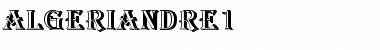 Download AlgerianDRe1 Regular Font Title Preview