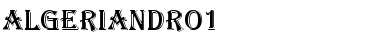 Download AlgerianDRo1 Regular Font Title Preview