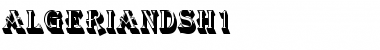 Download AlgerianDSh1 Regular Font Title Preview