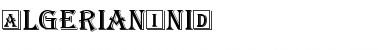 Download AlgerianIniD Regular Font Title Preview