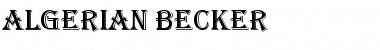 Download Algerian Becker Regular Font Title Preview