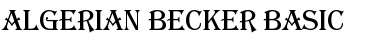 Download Algerian Becker Basic Regular Font Title Preview
