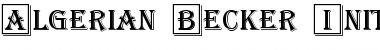 Download Algerian Becker Initals Regular Font Title Preview