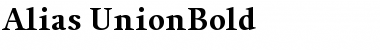 Download Alias UnionBold Regular Font Title Preview