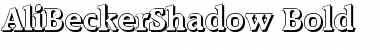 Download AliBeckerShadow Bold Font Title Preview