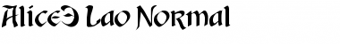 Download Alice3 Lao Medium Font Title Preview