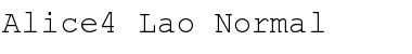 Download Alice4 Lao Regular Font Title Preview