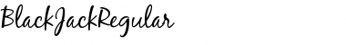 Download BlackJack Regular Font Title Preview