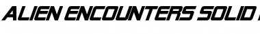 Download Alien Encounters Solid Bold Italic Font Title Preview