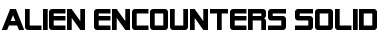 Download Alien Encounters Solid Bold Font Title Preview