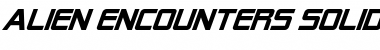 Download Alien Encounters Solid Italic Font Title Preview