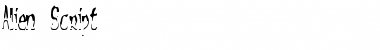 Download Alien Script Regular Font Title Preview
