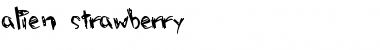 Download alien strawberry Regular Font Title Preview