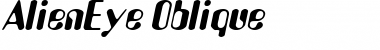 Download AlienEye Oblique Font Title Preview