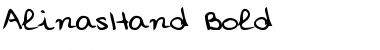 Download AlinasHand Bold Font Title Preview