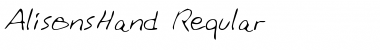 Download AlisonsHand Regular Font Title Preview