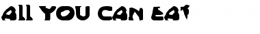 Download All You Can Eat Regular Font Title Preview