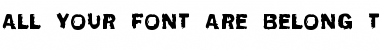 Download All your font are belong to us Regular Font Title Preview