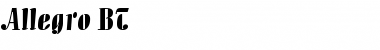 Download Allegro BT Regular Font Title Preview