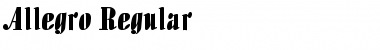 Download Allegro Regular Font Title Preview
