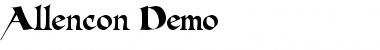 Download Allencon Demo Regular Font Title Preview