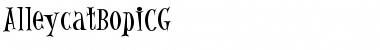 Download AlleycatBopICG Medium Font Title Preview