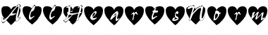 Download AllHeartsNormal Medium Font Title Preview