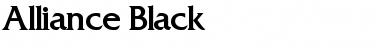 Download Alliance Black Font Title Preview