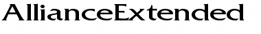 Download AllianceExtended Regular Font Title Preview