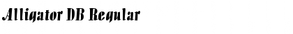 Download Alligator DB Regular Font Title Preview
