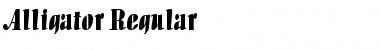Download Alligator Regular Font Title Preview
