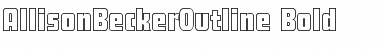 Download AllisonBeckerOutline Bold Font Title Preview