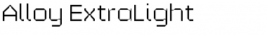 Download Alloy ExtraLight Font Title Preview