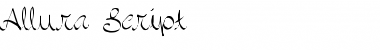 Download Allura Script Allura Script Font Title Preview