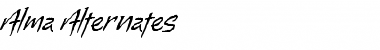 Download Alma Regular Font Title Preview