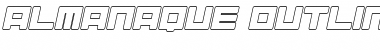 Download Almanaque Outline Italic Font Title Preview