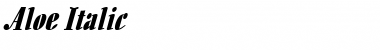 Download Aloe Italic Font Title Preview