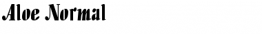Download Aloe Normal Font Title Preview
