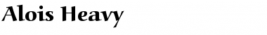 Download Alois Heavy Regular Font Title Preview