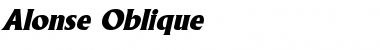 Download Alonse Oblique Font Title Preview