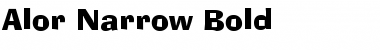 Download Alor Narrow Bold Font Title Preview