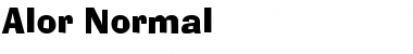 Download Alor Normal Font Title Preview