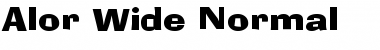 Download Alor Wide Normal Font Title Preview