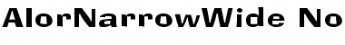 Download AlorNarrowWide Normal Font Title Preview